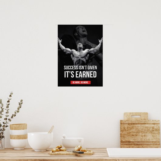 Workout Motivierend Poster (Küche)