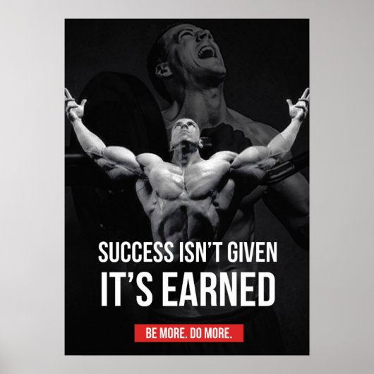 Workout Motivierend Poster (Vorne)