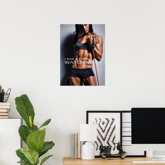 Workout Motivierend Poster (Heimbüro)