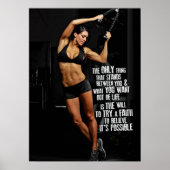 Workout Motivierend Poster (Vorne)