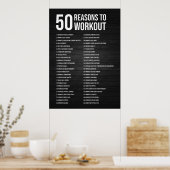Workout Motivierend Poster (Küche)