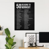 Workout Motivierend Poster (Heimbüro)