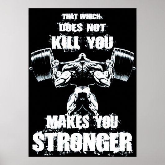 Workout Motivierend Poster (Vorne)