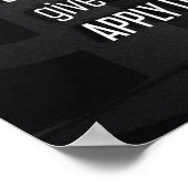 Workout Motivierend Poster (Ecke)