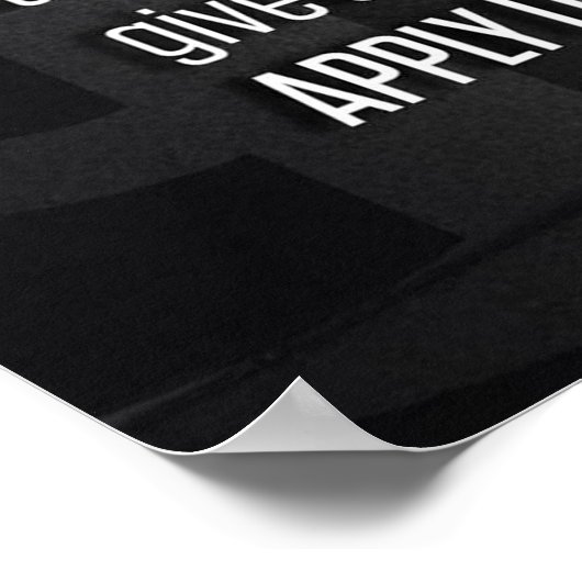 Workout Motivierend Poster (Ecke)