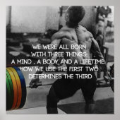 Workout Motivierend Poster (Vorne)