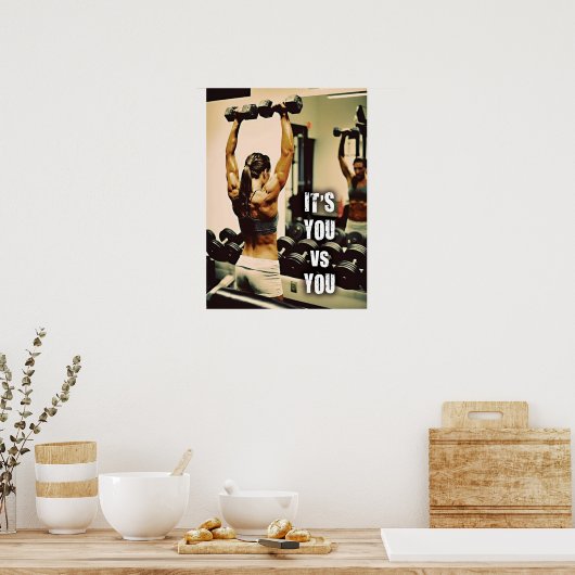 Workout Motivierend Poster (Küche)