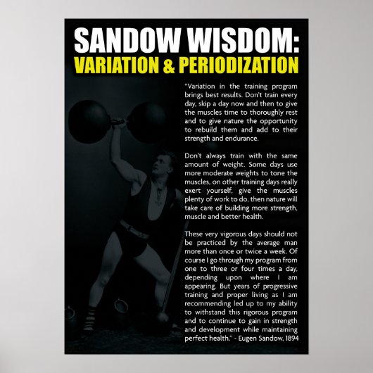 Workout Motivierend Poster (Vorne)