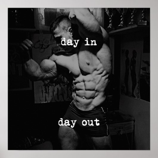 Workout Motivierend Poster (Vorne)