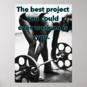 Workout Motivierend Poster (Vorne)