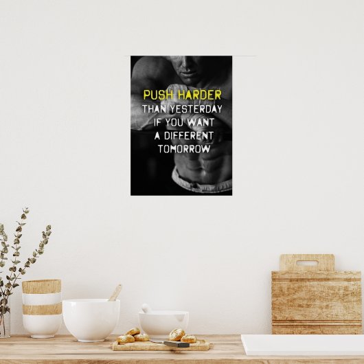 Workout Motivierend Poster (Küche)