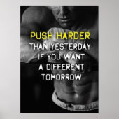 Workout Motivierend Poster (Vorne)