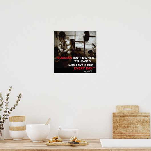 Workout Motivierend Poster (Küche)