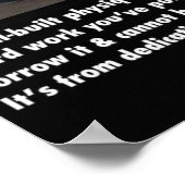 Workout Motivierend Poster (Ecke)