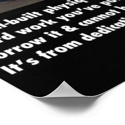 Workout Motivierend Poster (Ecke)