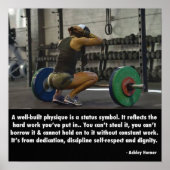 Workout Motivierend Poster (Vorne)