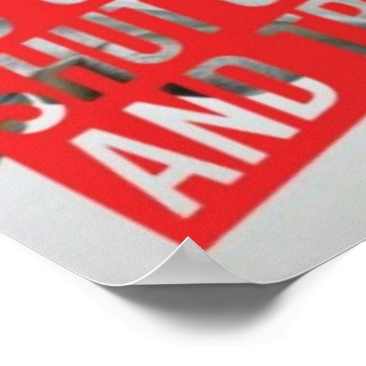 Workout Motivierend Poster (Ecke)