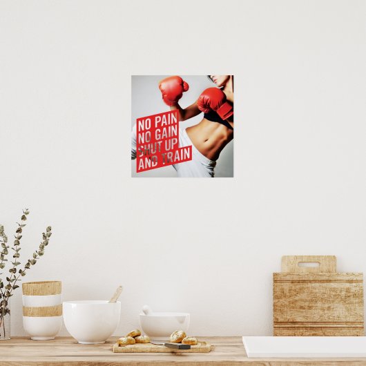 Workout Motivierend Poster (Küche)