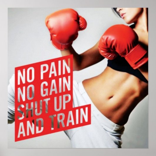 Workout Motivierend Poster (Vorne)