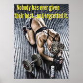 Workout Motivierend Poster (Vorne)