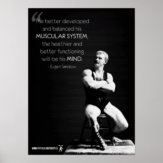 Workout Motivierend Poster (Vorne)