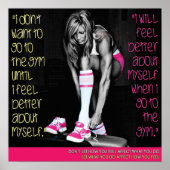 Workout Motivierend Poster (Vorne)