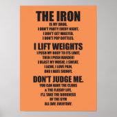 Workout Motivierend Poster (Vorne)