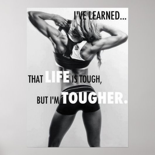 Workout Motivierend Poster (Vorne)