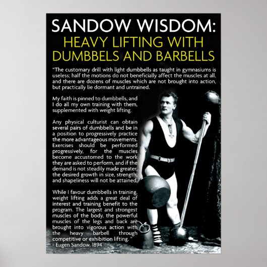 Workout Motivierend Poster (Vorne)