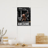 Workout Motivierend Poster (Küche)