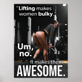 Workout Motivierend Poster (Vorne)