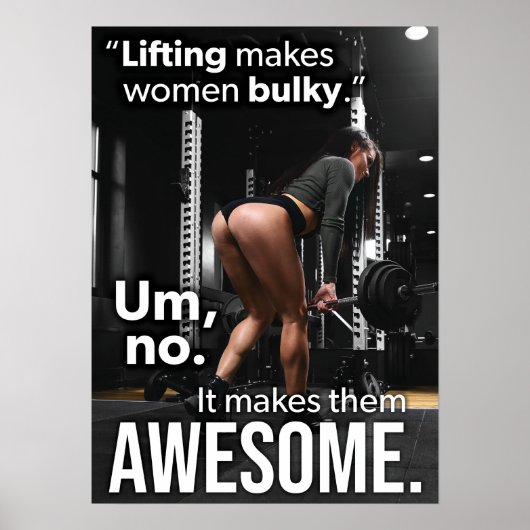 Workout Motivierend Poster (Vorne)