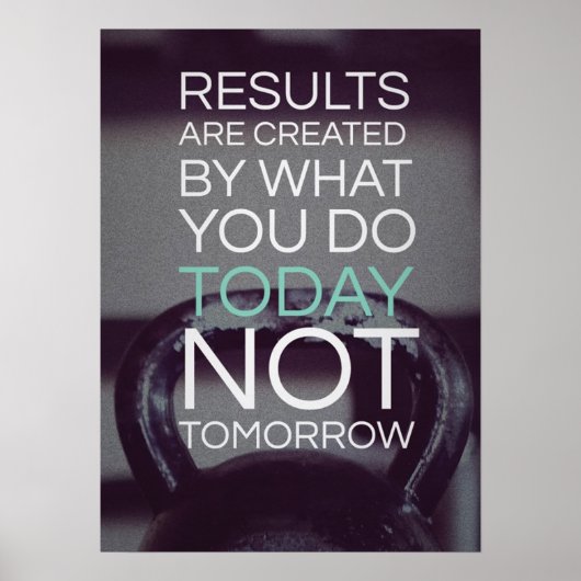 Workout Motivierend Poster (Vorne)