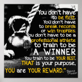 Workout Motivierend Poster (Vorne)