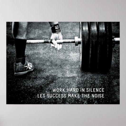 Workout Motivierend Poster (Vorne)