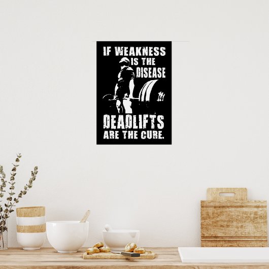 Workout Motivierend Poster (Küche)