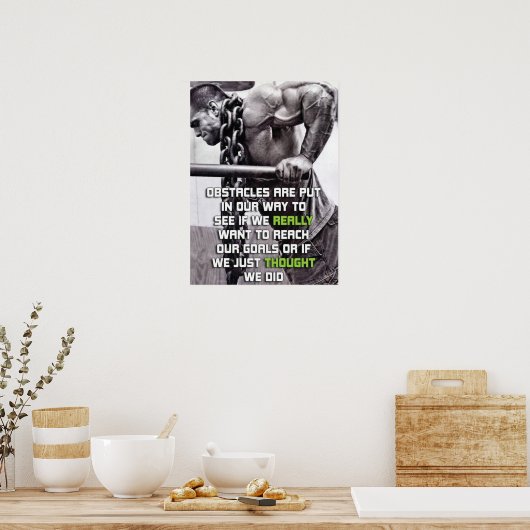 Workout Motivierend Poster (Küche)