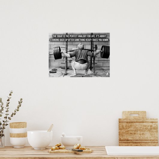 Workout Motivierend Poster (Küche)