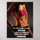 Workout Motivierend Poster (Vorne)