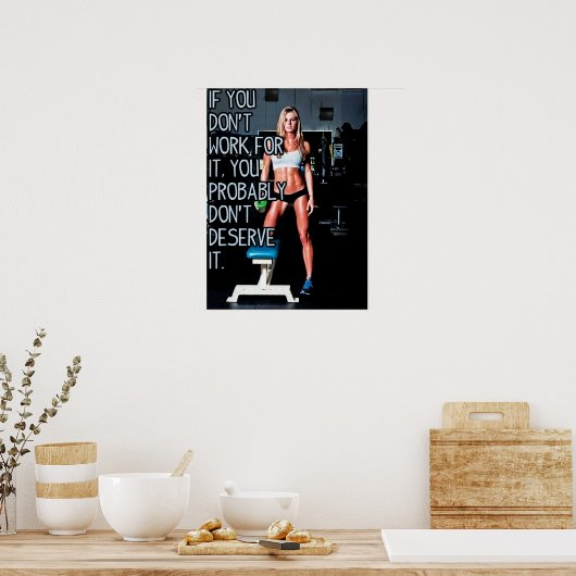 Workout Motivierend Poster (Küche)