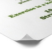 Workout Motivierend Poster (Ecke)