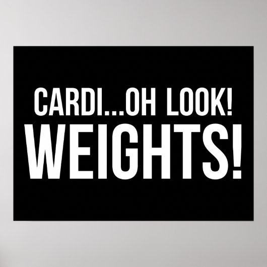 Workout Motivierend Poster (Vorne)