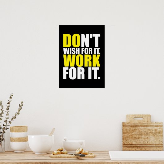 Workout Motivierend Poster (Küche)