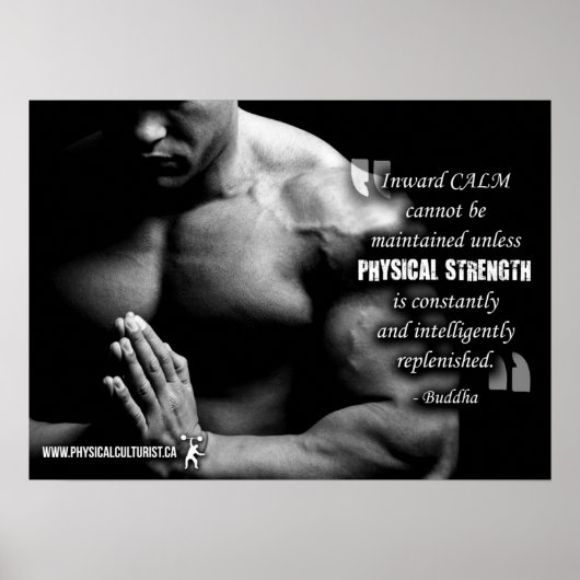 Workout Motivierend Poster (Vorne)