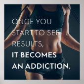 Workout Motivierend Poster (Vorne)