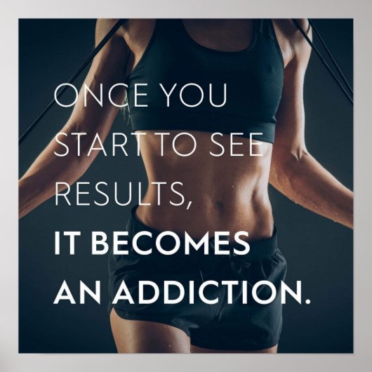 Workout Motivierend Poster (Vorne)