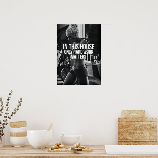 Workout Motivierend Poster (Küche)