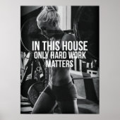 Workout Motivierend Poster (Vorne)