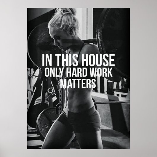 Workout Motivierend Poster (Vorne)
