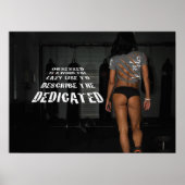 Workout Motivierend Poster (Vorne)